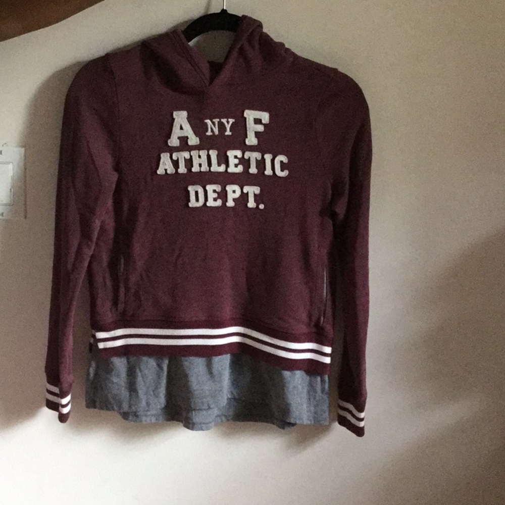 Maroon Hooded Sweatshirt